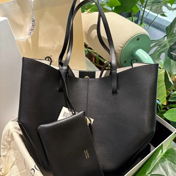 Polène Black Leather Tote – Brand New with Dust Bag & Tags - Picture 4 of 7